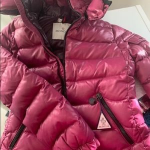 Kids Size 8 Purple Puffer Moncler